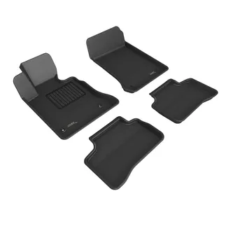 3D MAXpider Kagu 1st & 2nd Row Floormats For 09-12 Mercedes GLK-Class X204 - Black